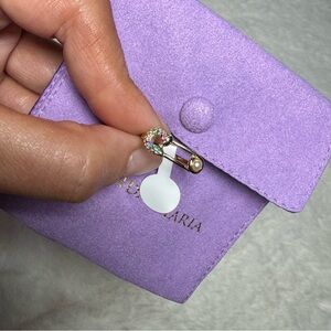 Melinda Maria Safety Pin Ring